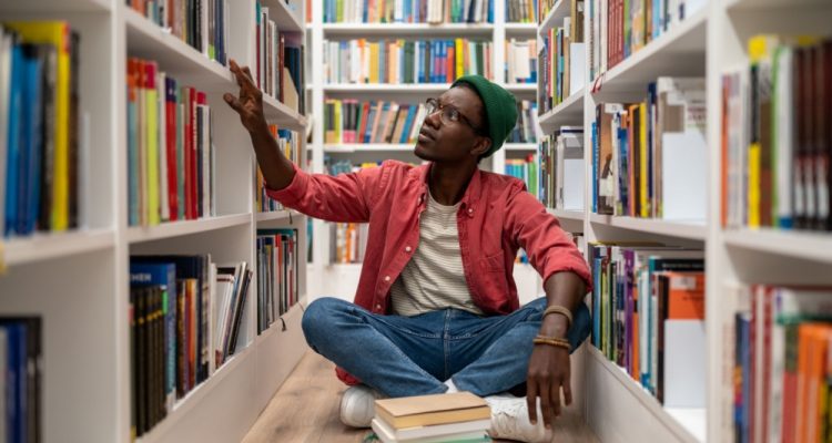 Man at the bookstore